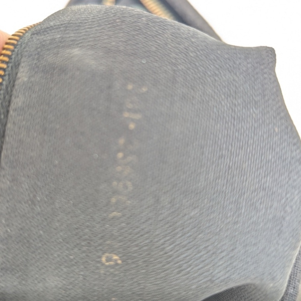 FENDI Black and Taupe Striped Crossbody or Shoulder Bag VTG - Picture 11 of 16